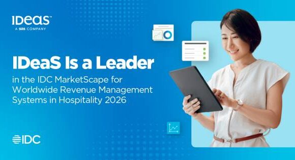 IDeaS Named a Leader in Inaugural IDC MarketScape for Hospitality Revenue Management Systems